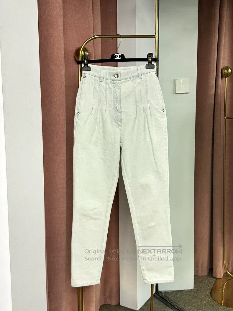 Chanel Chanel Light blue jeans and trousers Size 42" / US 20 - 1 Thumbnail