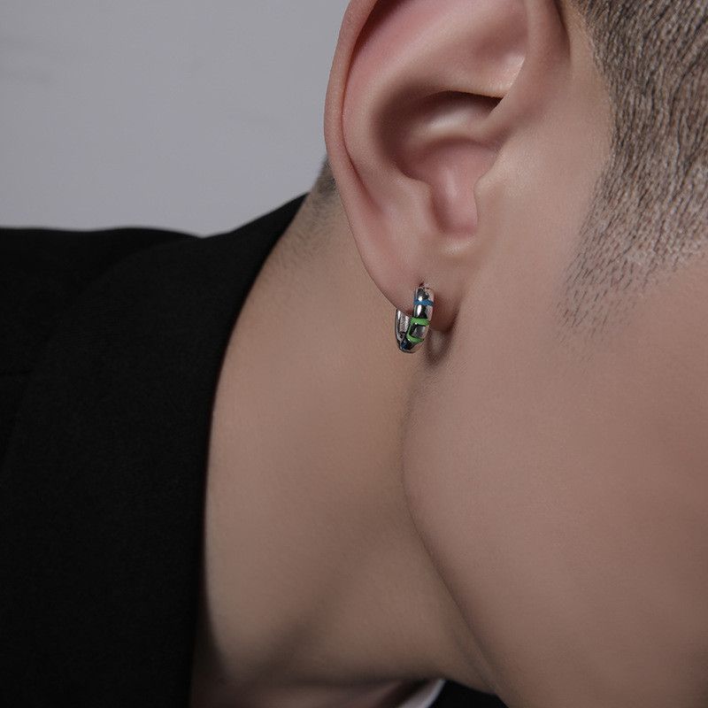 Jewelry Punk Earrings One Pairs Chrome Jewelry Size ONE SIZE - 1 Thumbnail