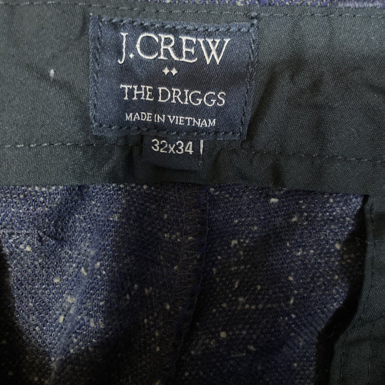 J.Crew J Crew Driggs Blue Speckle Cotton Blend Flat Front Pants 32 Size US 34 / EU 50 - 4 Thumbnail