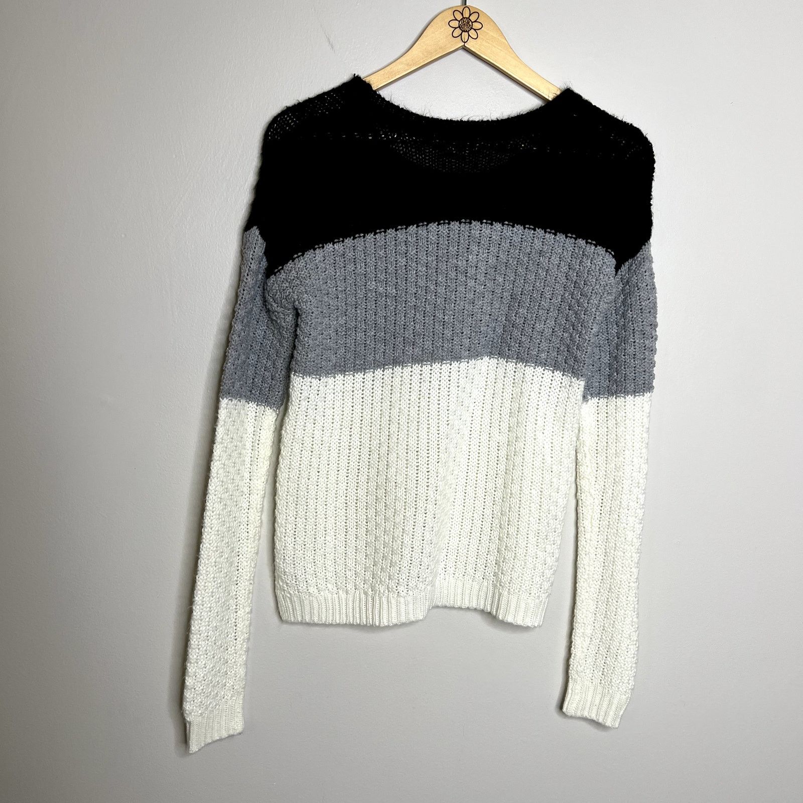 Other SO Color Block Knit Striped Crewneck Sweater Size S / US 4 / IT 40 - 5 Thumbnail