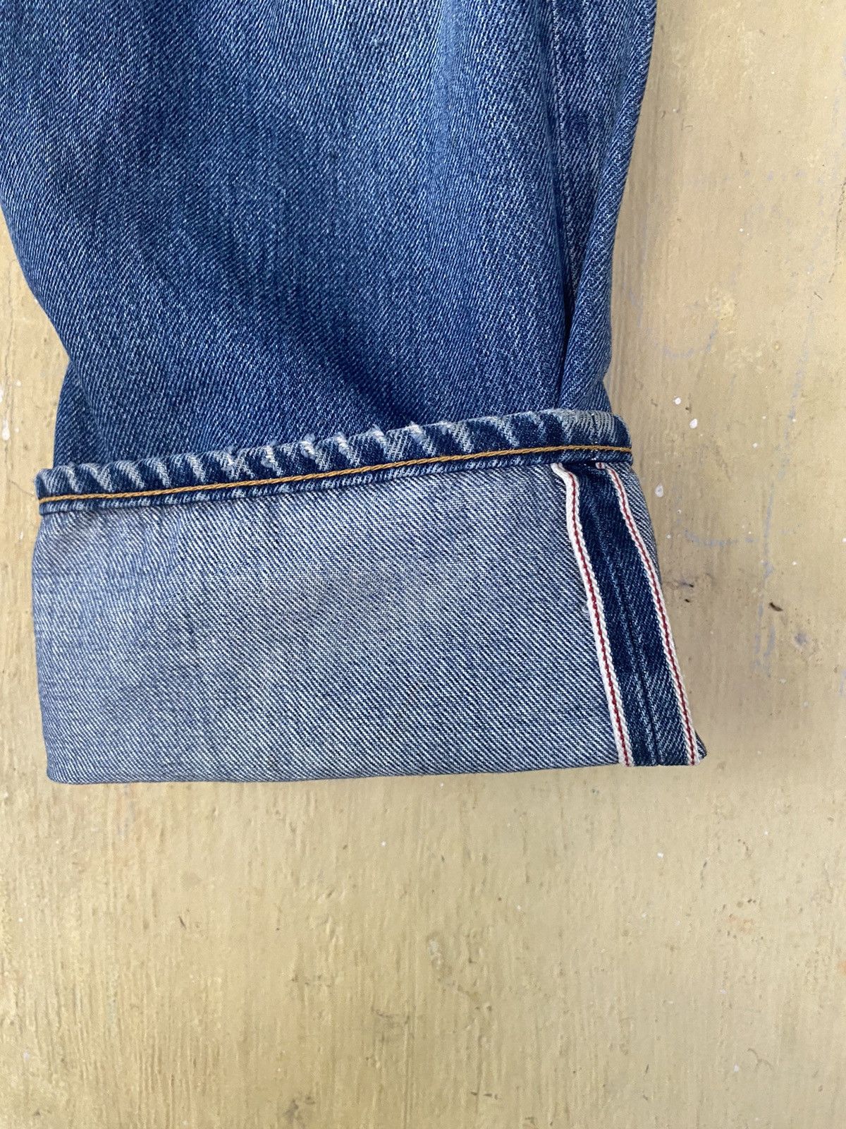 Japanese Brand Vetements De Travail Distressed Selvage Denim Jeans Pants Size US 32 / EU 48 - 8 Thumbnail