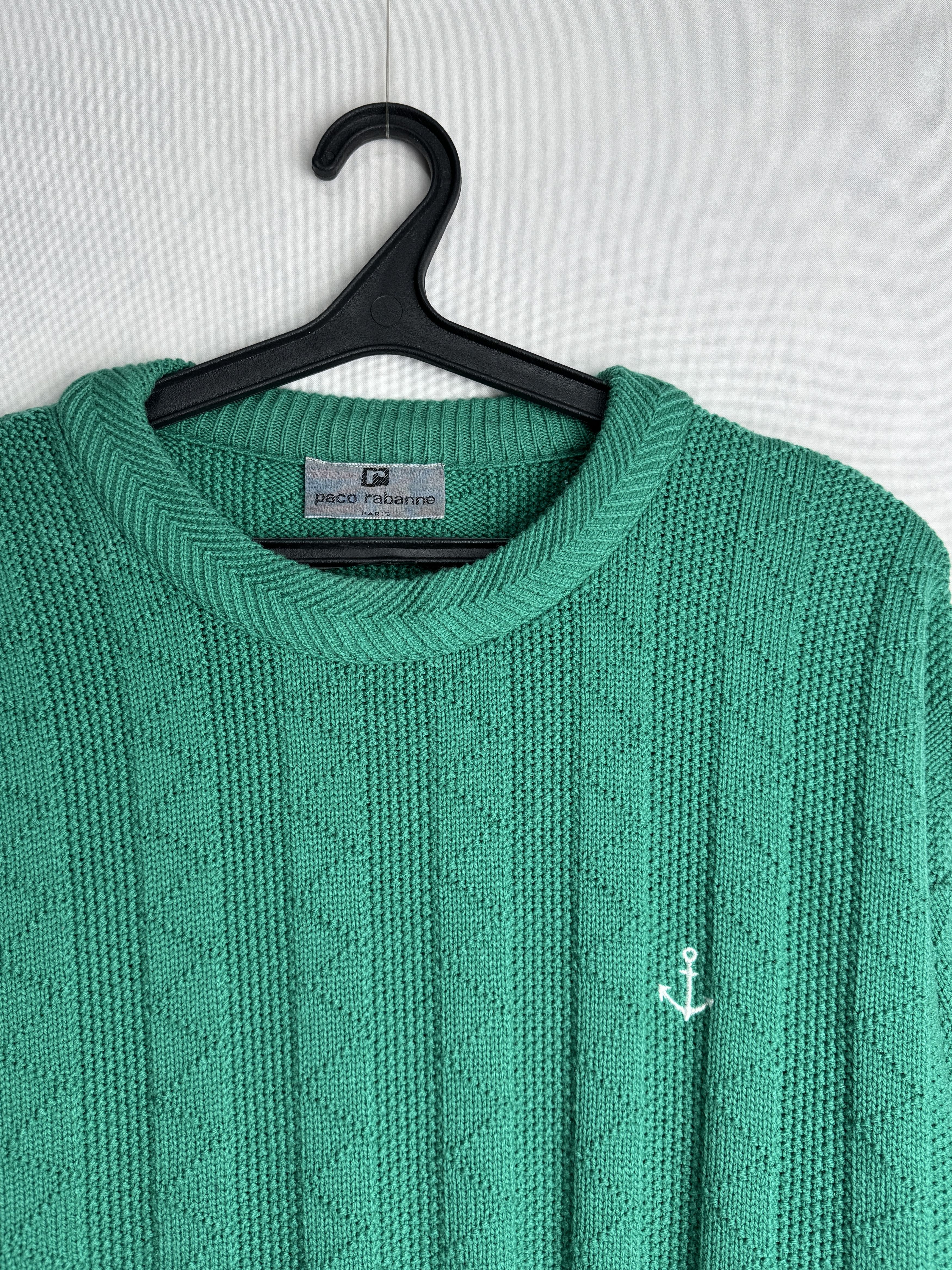 Paco Rabanne PACO RABANNE vintage unisex knit sweater Size L / US 10 / IT 46 - 3 Thumbnail