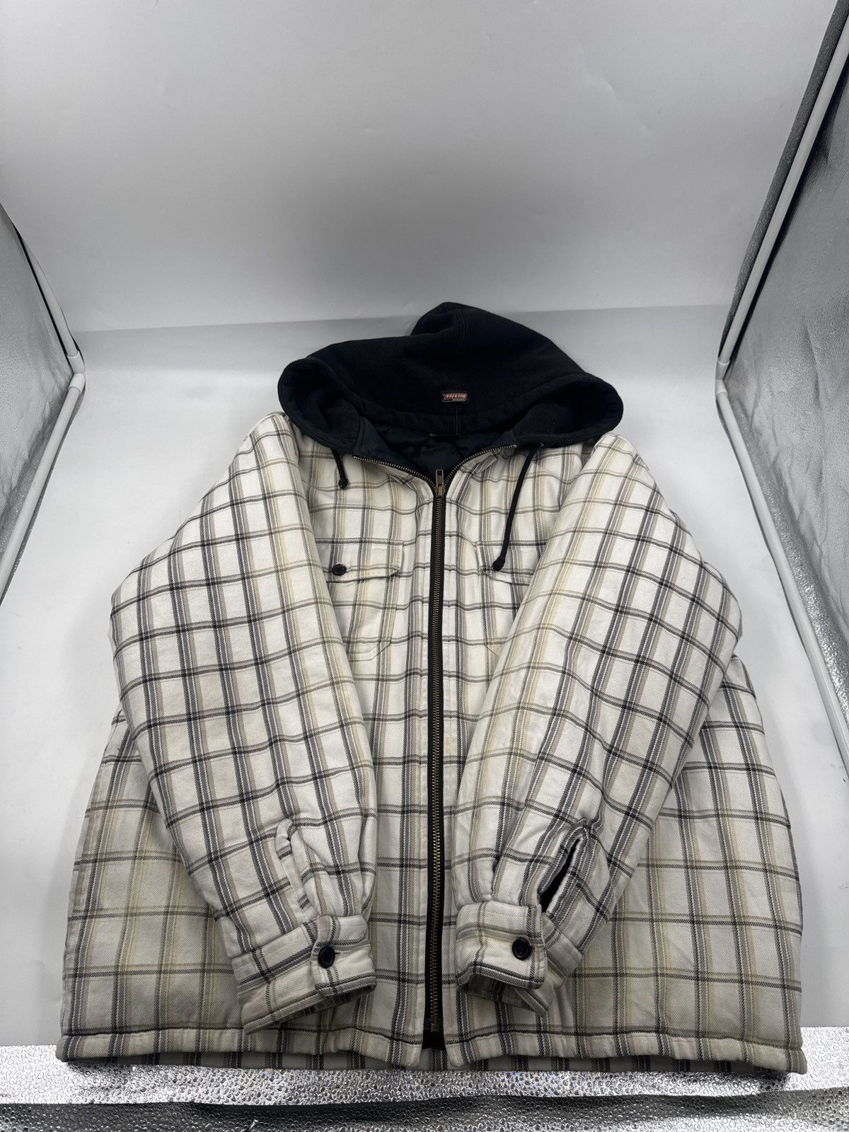 Dickies × Supreme Supreme x Dickies Plaid Hooded Zip Up Hoodie 
