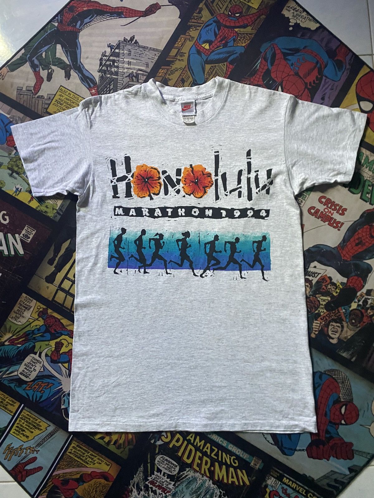 Nike Nike Honolulu Marathon Just Do It Vintage 1994 Size US M / EU 48-50 / 2 - 1 Thumbnail