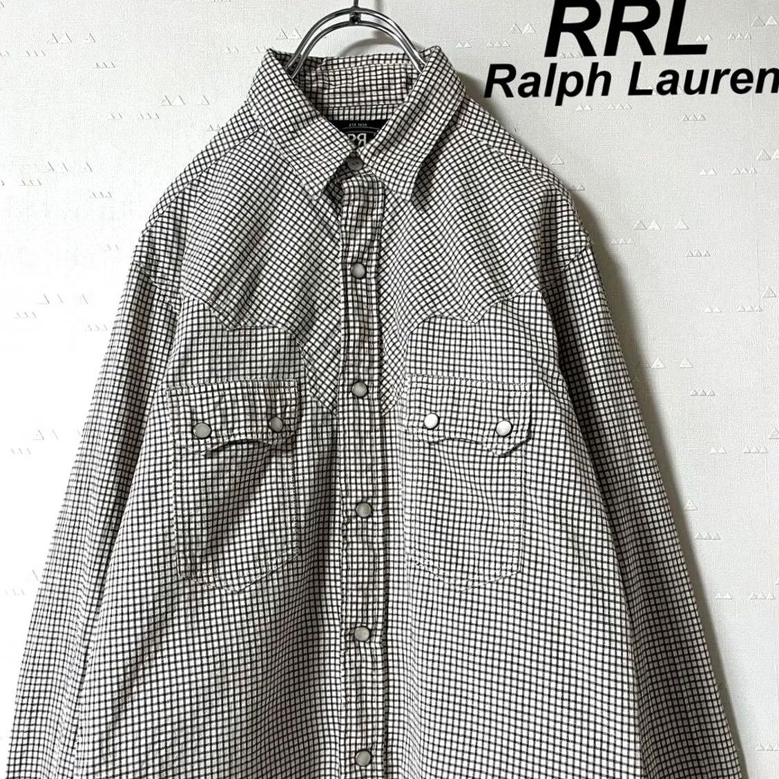 Ralph Lauren RRL RALPH LAUREN Shirt Size S Black Men's Western Check USED simple Stylish Size US S / EU 44-46 / 1 - 2 Thumbnail