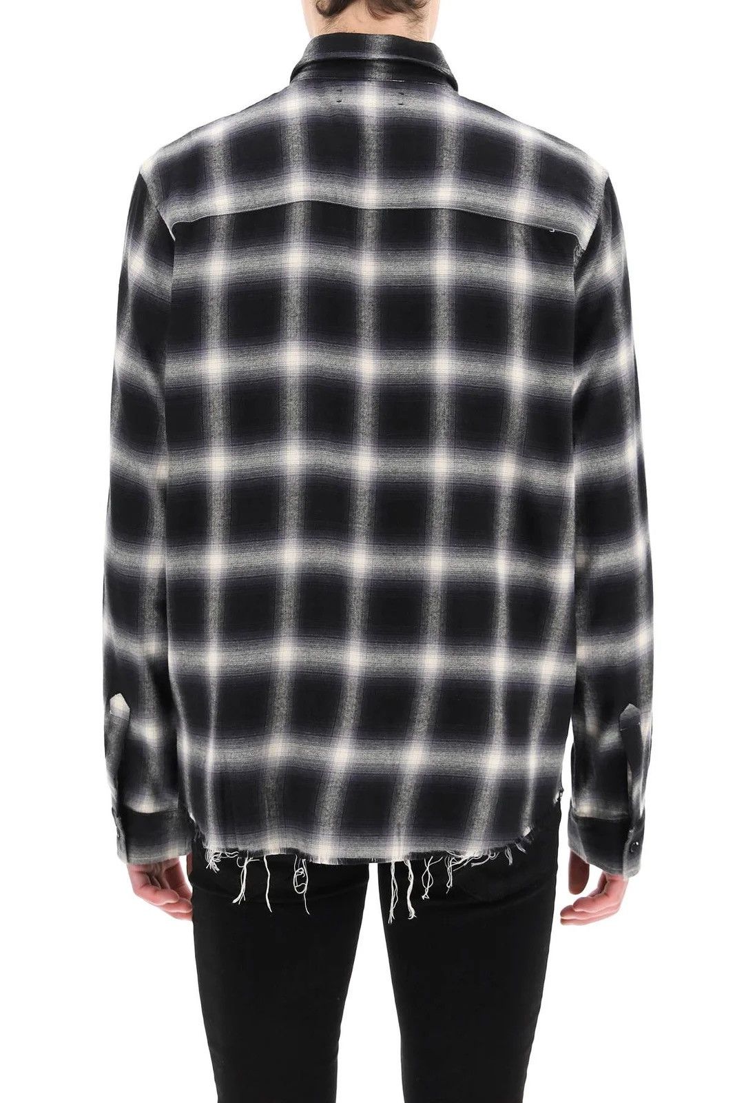 Amiri $690 VALIE Amiri Black & Grey Core Shadow Plaid Shirt Size US L / EU 52-54 / 3 - 3 Thumbnail