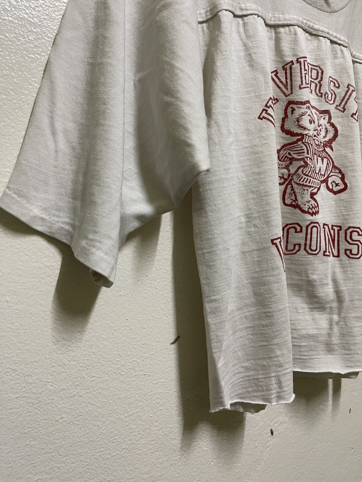 Vintage University Wisconsin Vintage T Shirt Crop Size US M / EU 48-50 / 2 - 4 Thumbnail