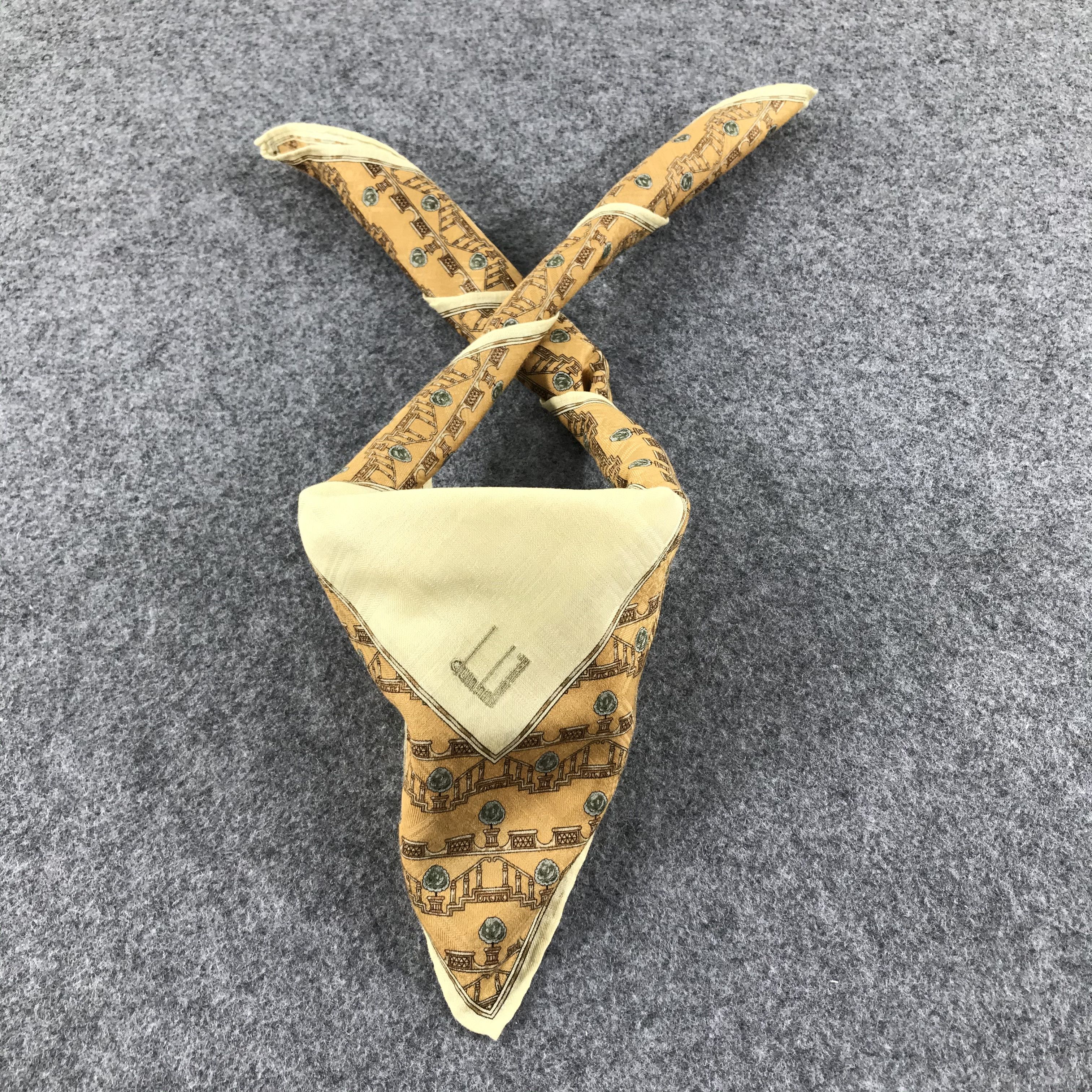 Alfred Dunhill Dunhill Handkerchief Neckerchief Bandana H329 Size ONE SIZE - 2 Thumbnail
