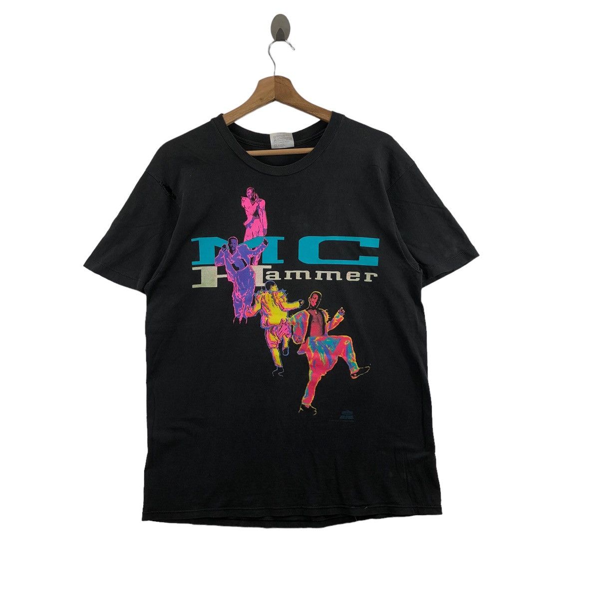 Band Tees Vintage 80s MC HAMMER T-Shirt Rapper And Dancer Hiphop Swag Size US L / EU 52-54 / 3 - 1 Thumbnail