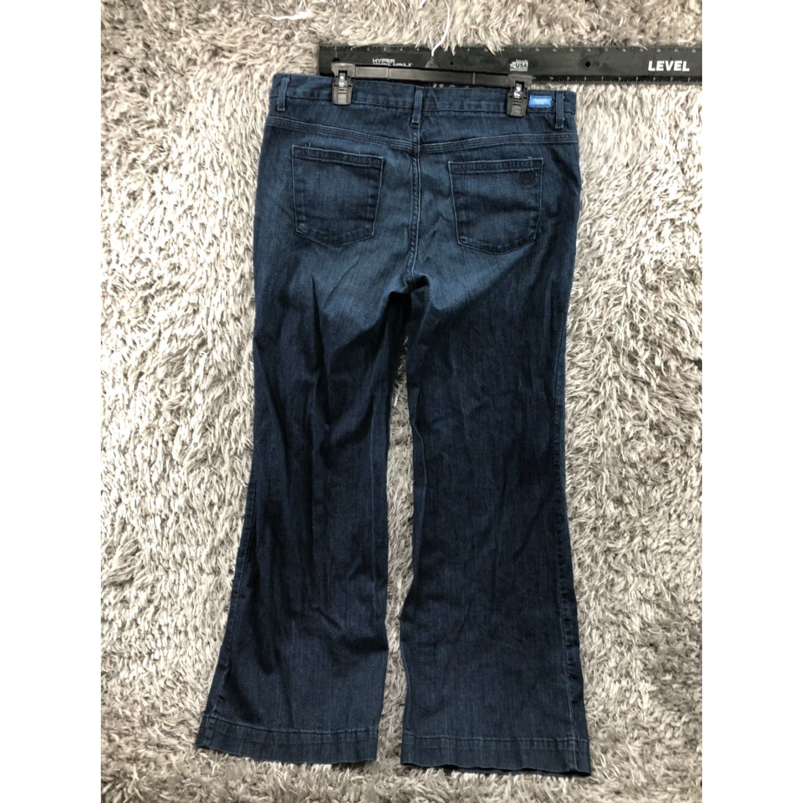 Vintage Simply Vera Wang Jeans Womens Size 16 Bootcut Dark Wash Blue Denim 5-Pocket Size 38" / US 16 / IT 52 - 5 Thumbnail
