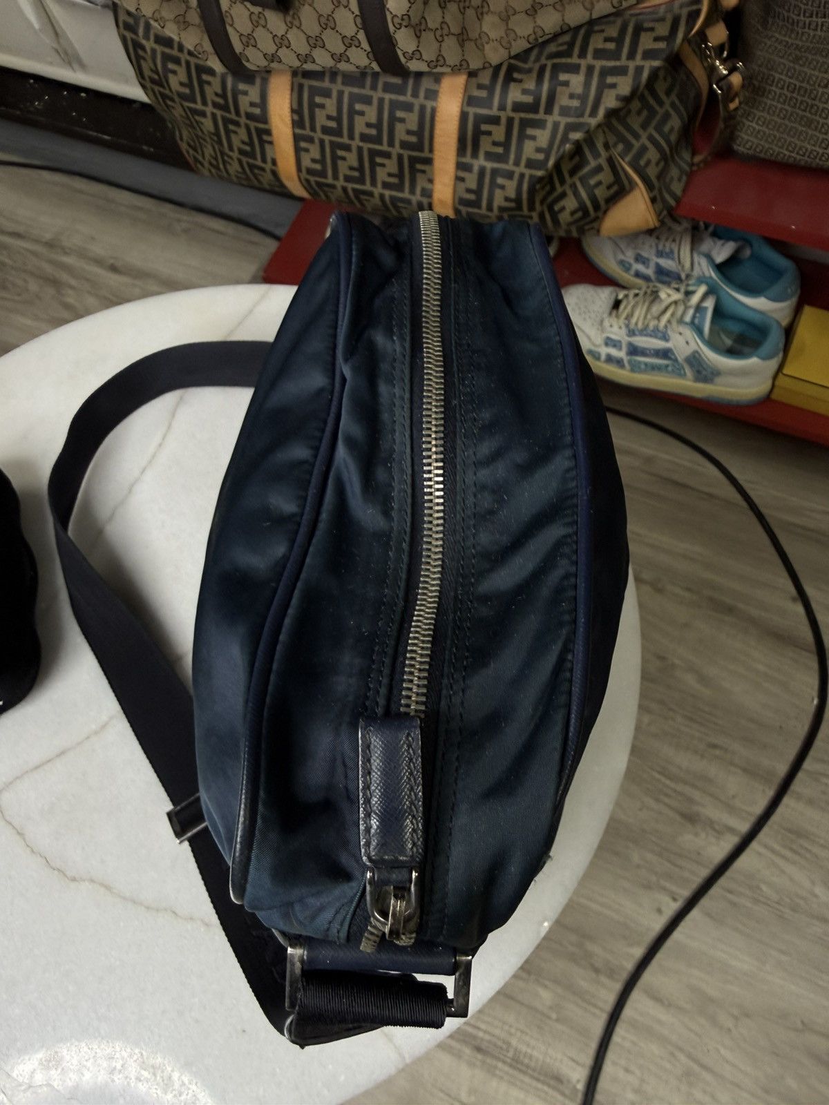 Prada Prada Messenger Nylon Bag Prada Logo Crossbody Bag Preowned Size ONE SIZE - 15 Thumbnail