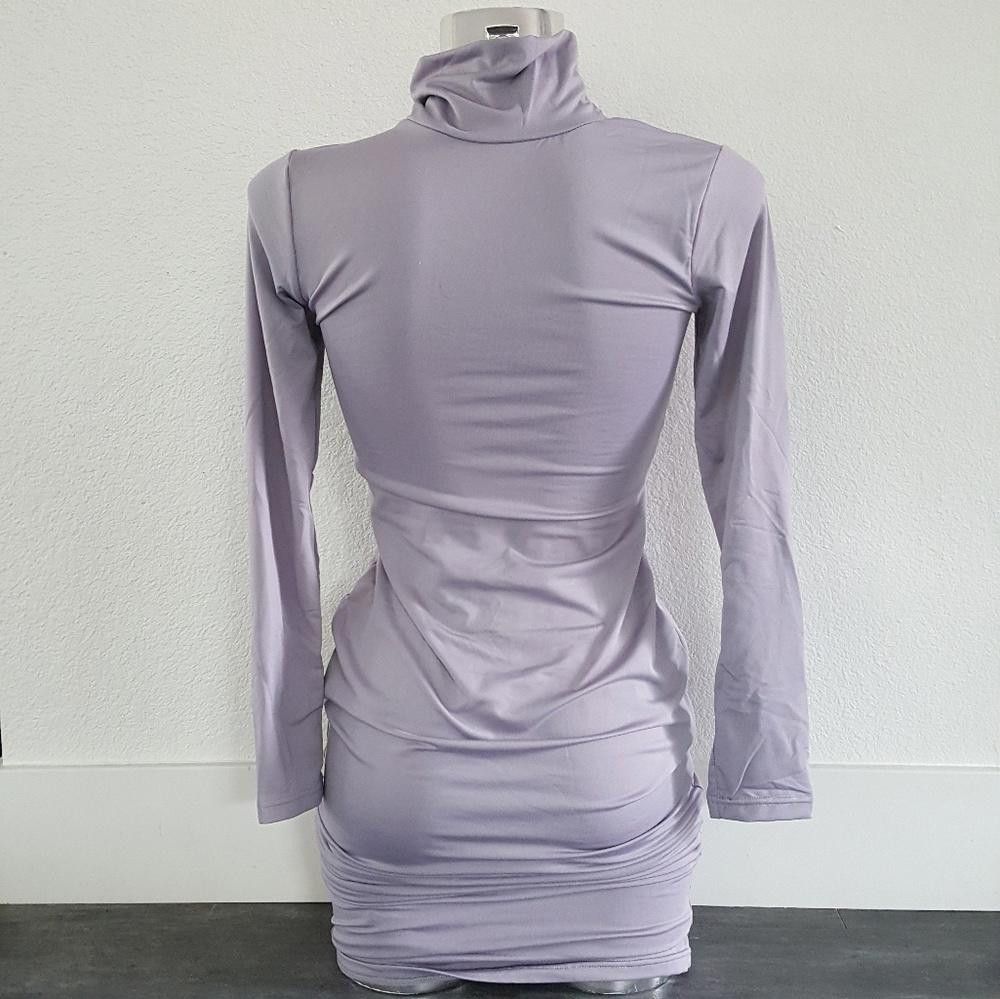 Designer Purple Mint Long Sleeve Midi Size M / US 6-8 / IT 42-44 - 2 Thumbnail