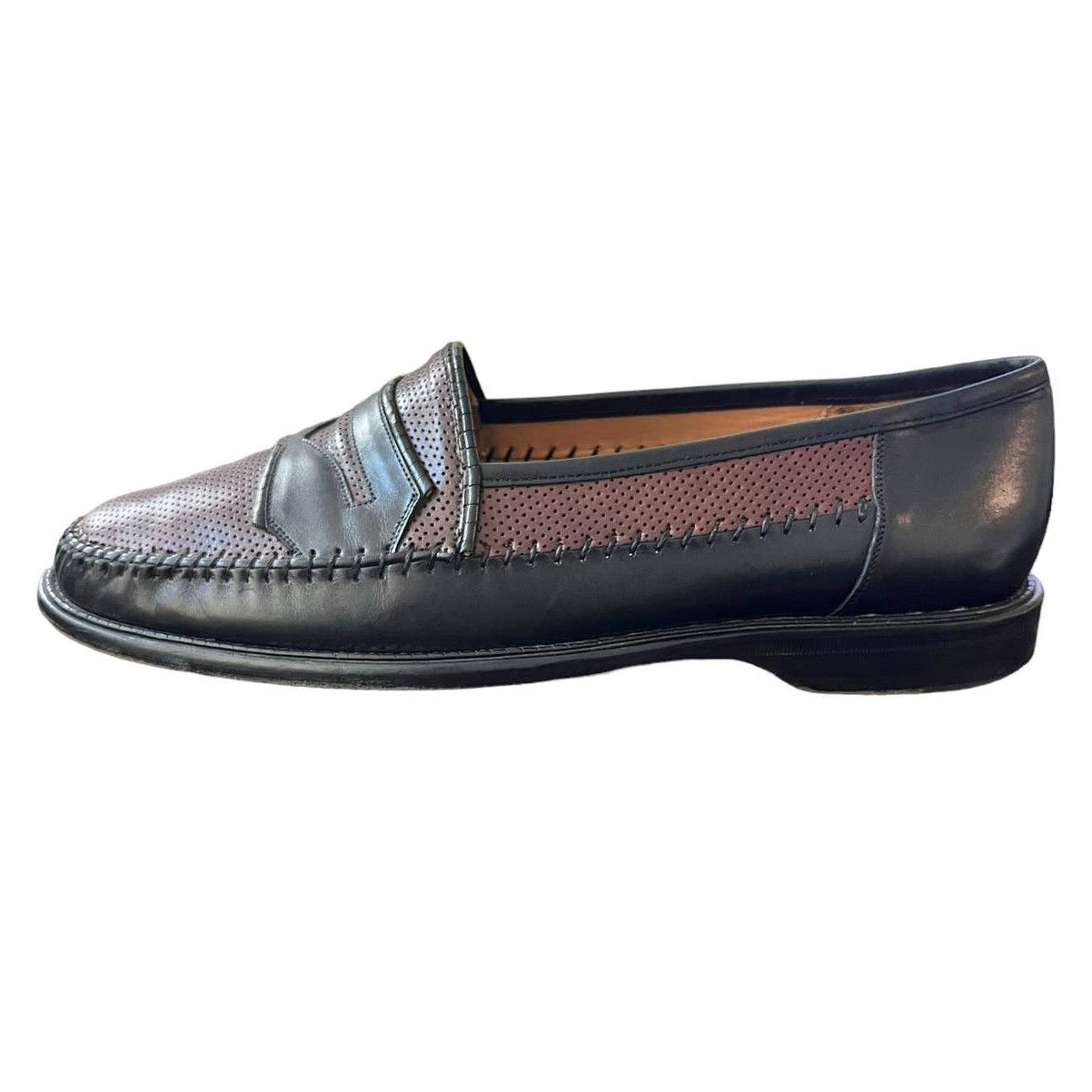 Vintage Vintage Avventura Brown & Black Leather Loafer Size 9.5M Size US 9.5 / EU 42-43 - 2 Thumbnail