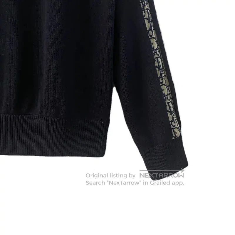 Dior Dior Navy Cotton Pullover Sweater for Men . Size US L / EU 52-54 / 3 - 5 Thumbnail