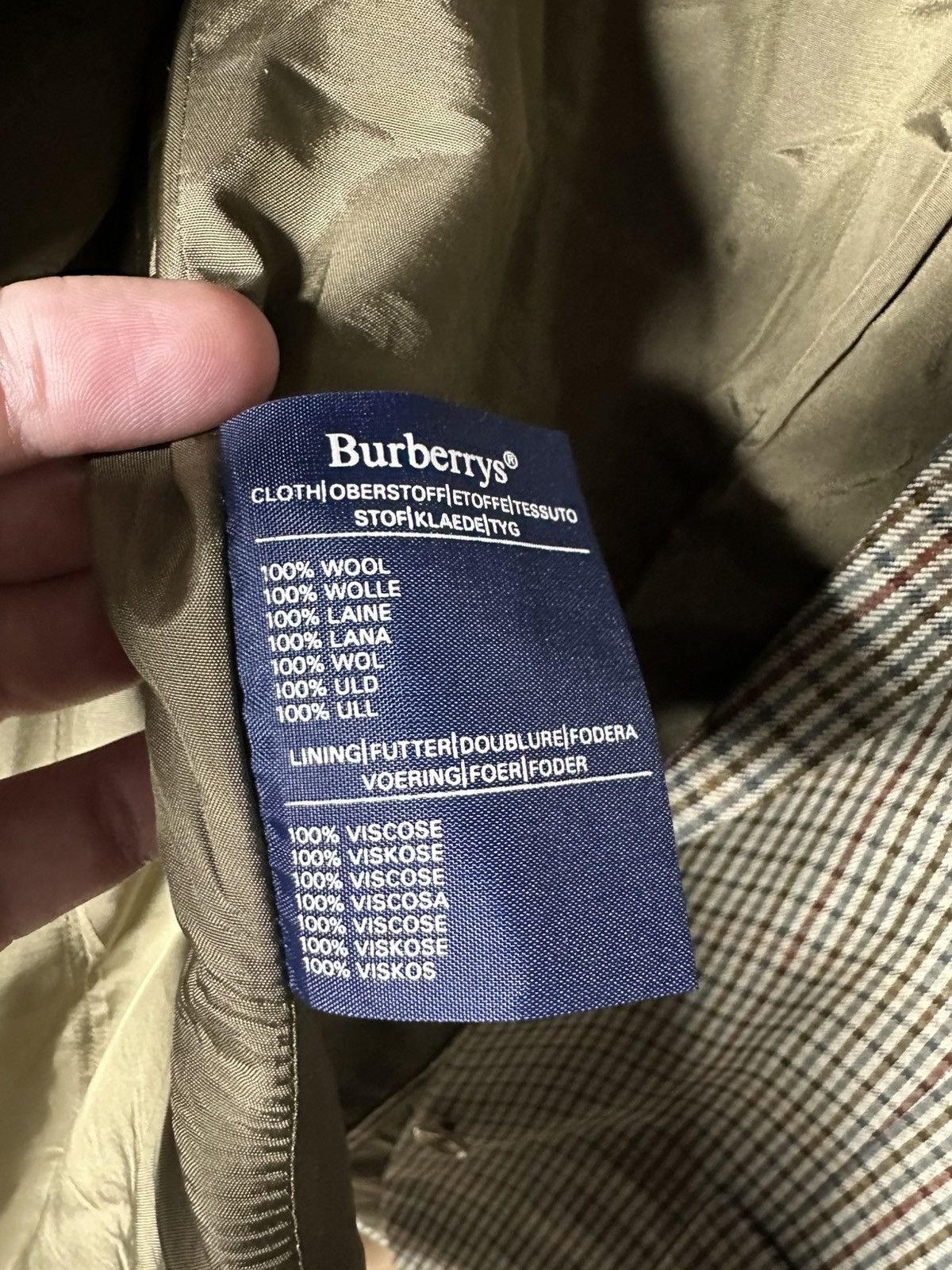 Burberry Burberrys’ Wool Blazer Jacket Vintage Check Women’s 10R Size M / US 6-8 / IT 42-44 - 5 Thumbnail