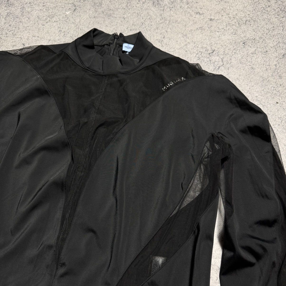 H&M × Mugler Rare Mugler X H&M Black Mesh Panel Bodysuit Size XL / US 12-14 / IT 48-50 - 6 Thumbnail