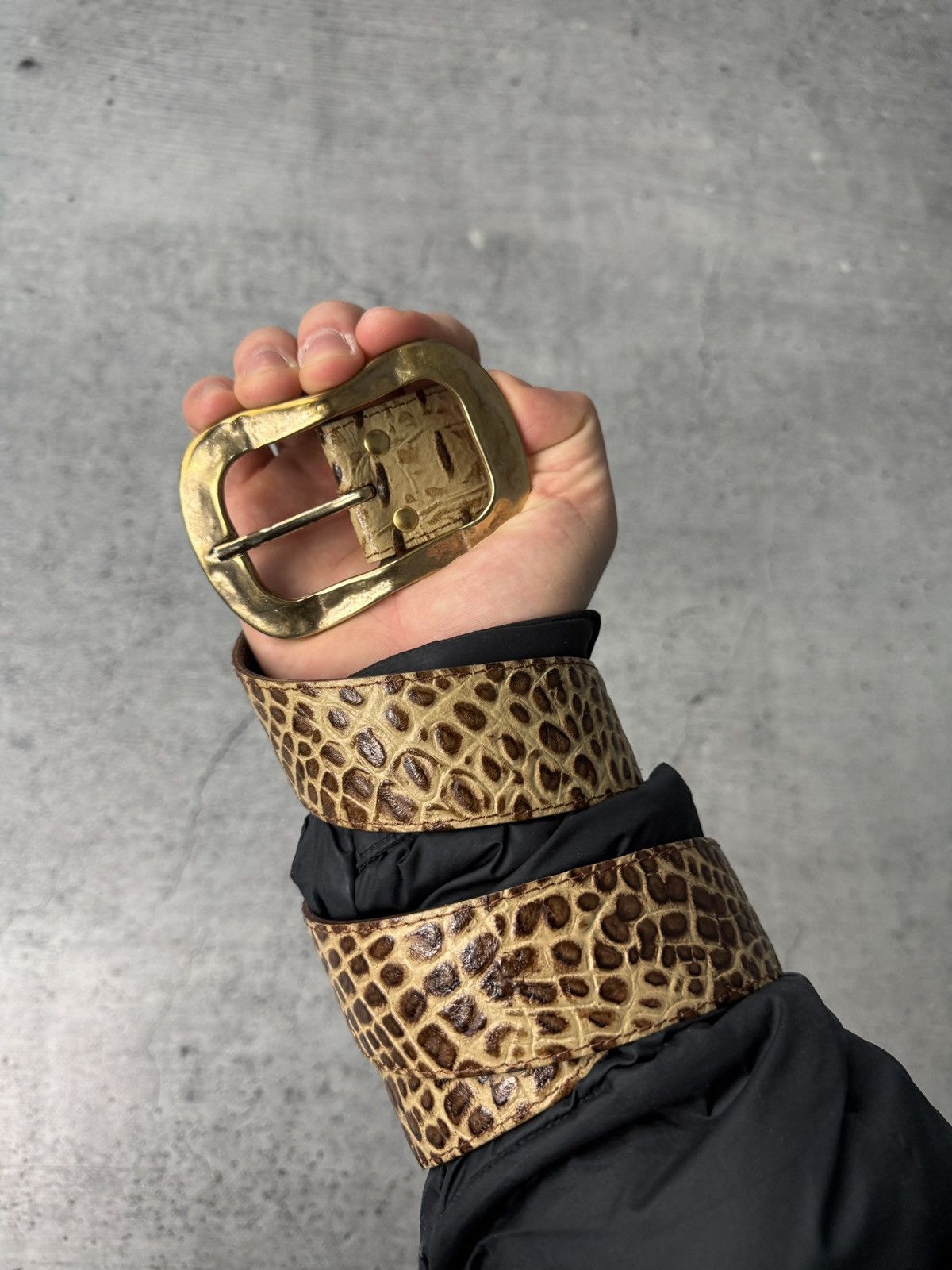 Japanese Brand 00ʼS NUMBER NINE STYLE TIGER Y2K BELT ARCHIVE BLACK Size ONE SIZE - 2 Thumbnail