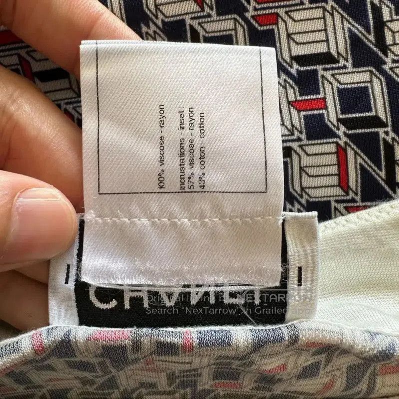 Chanel Chanel Blue Cotton T-Shirt for Women . Size S / US 4 / IT 40 - 6 Thumbnail