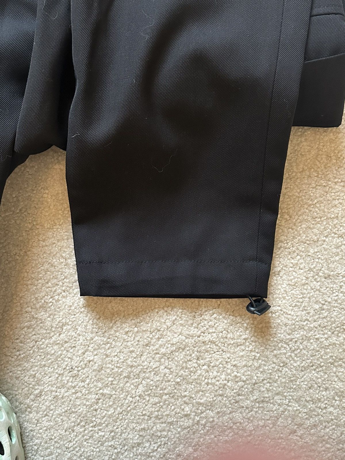 Diesel Black Adjustable Wool Cargo Pants Size US 32 / EU 48 - 6 Thumbnail