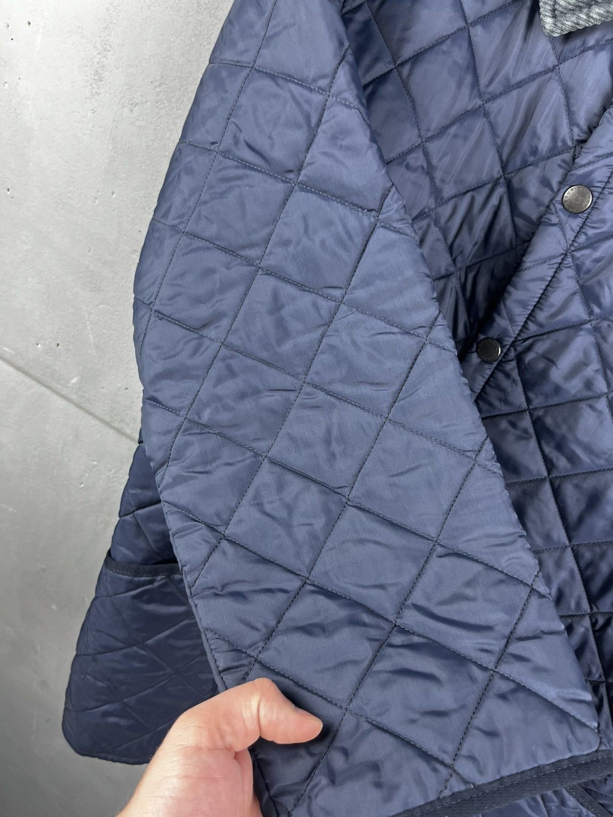 Barbour Vintage Barbour Liddesdale Quilted Men's Jacket Navy M Size US L / EU 52-54 / 3 - 8 Thumbnail