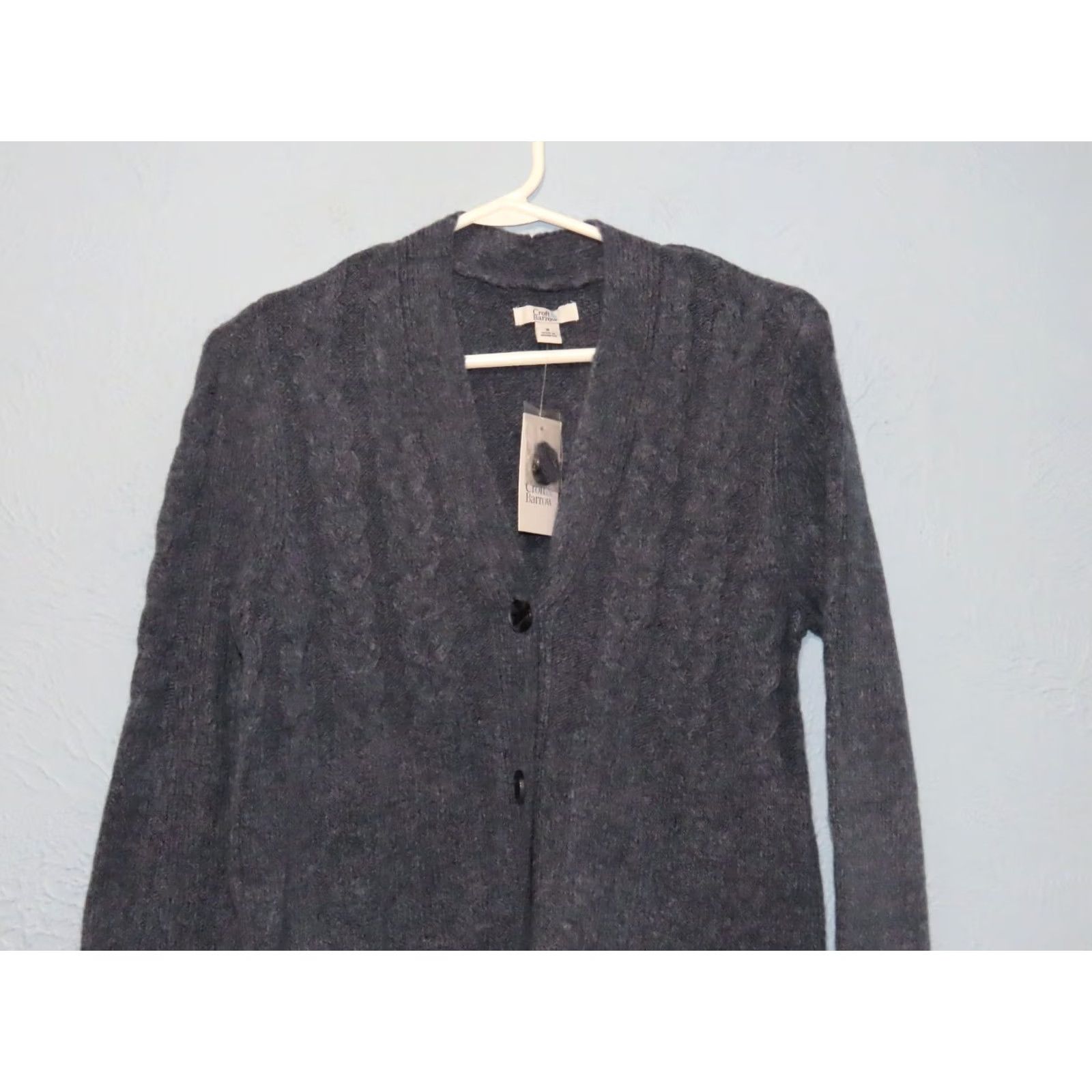 Croft & Barrow Croft & Barrow Cardigan Men’s Med Gray Knit V-Neck Button Pockets Regular Size M Sweater Long Sleeve Solid Preppy Size US M / EU 48-50 / 2 - 3 Thumbnail
