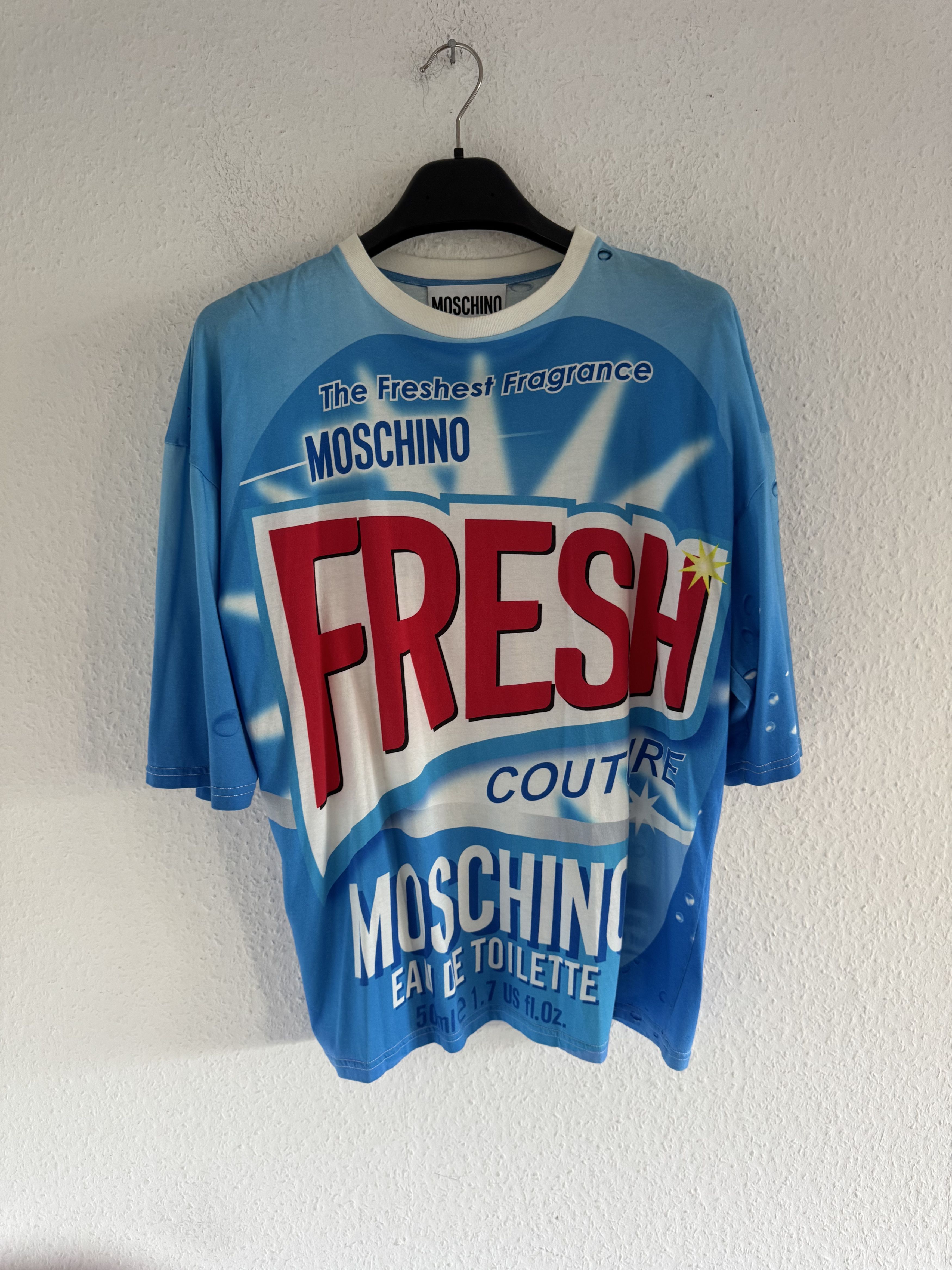 Moschino Fresh Fragrance Graphic Oversized T-Shirt Size US XXS / EU 40 - 1 Thumbnail