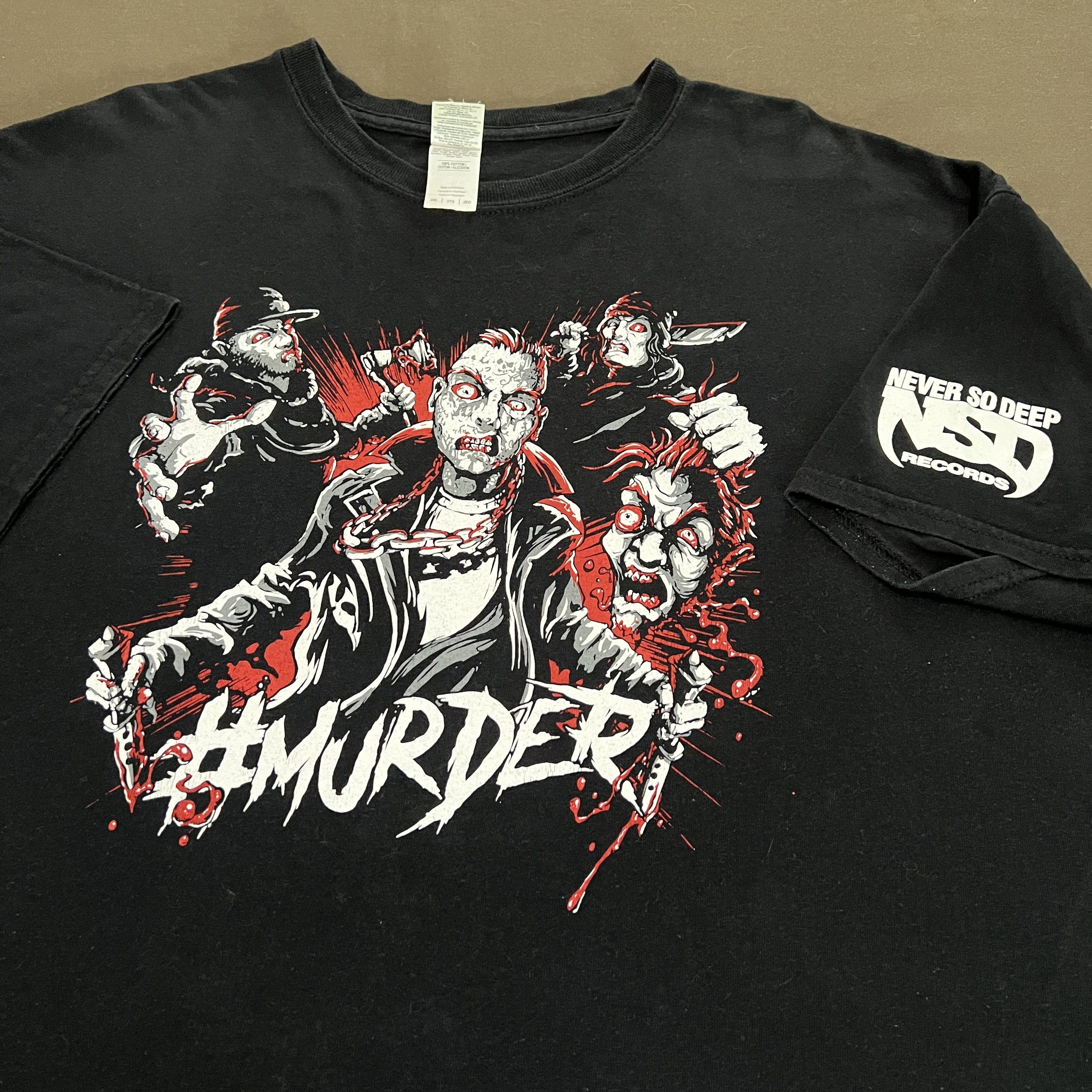 Murder By Sutter Kain DJ Bless Never So Deep Records Tee 2XL