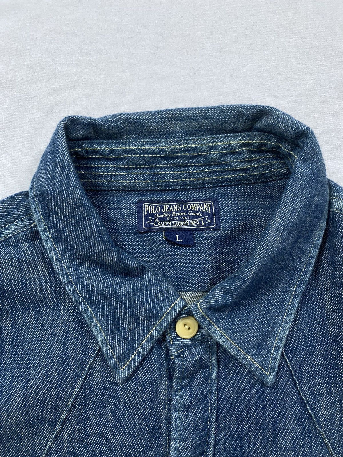 Ralph Lauren Vintage Polo Denim Ralph Lauren MFG Button Ups long Sleeve Size US L / EU 52-54 / 3 - 4 Thumbnail