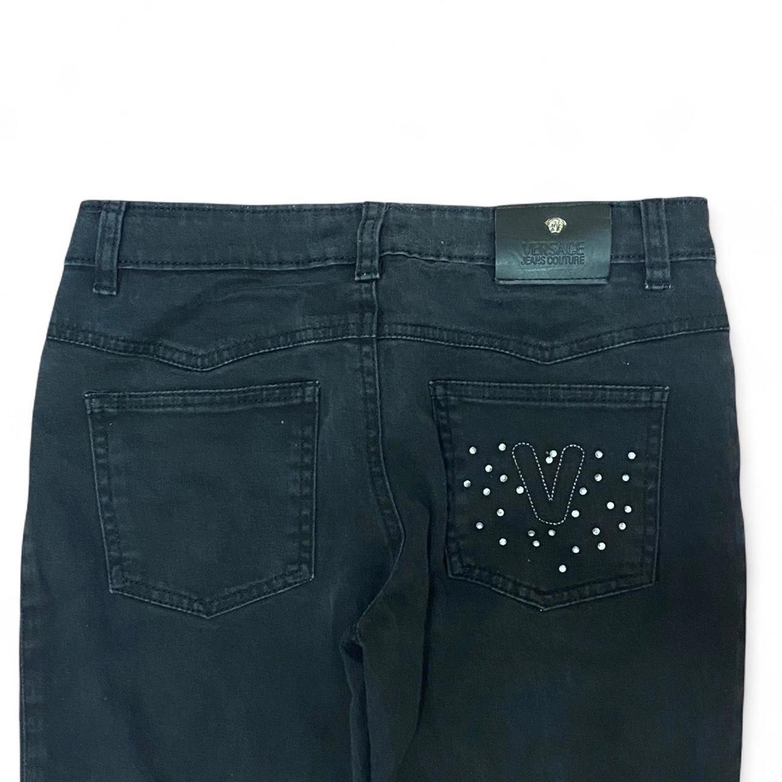Versace Jeans Couture Versace Jeans Couture Black Studded Women's Jeans Size 30" / US 8 / IT 44 - 1 Thumbnail