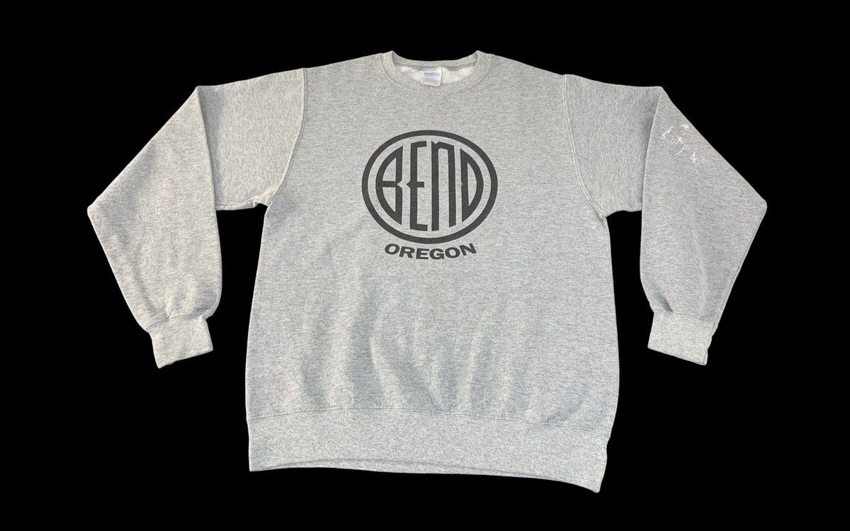 90s Bend Oregon Crewneck Pullover Sweatshirt Big Logo