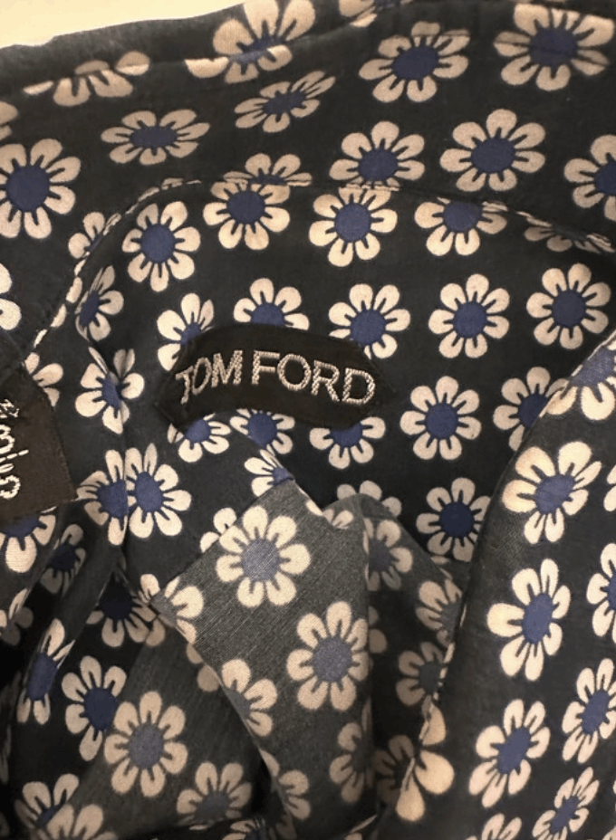 Tom Ford Tom Ford Shirt Printed Graphic Gucci Flowers Silk Top EX0235 Size US M / EU 48-50 / 2 - 3 Thumbnail