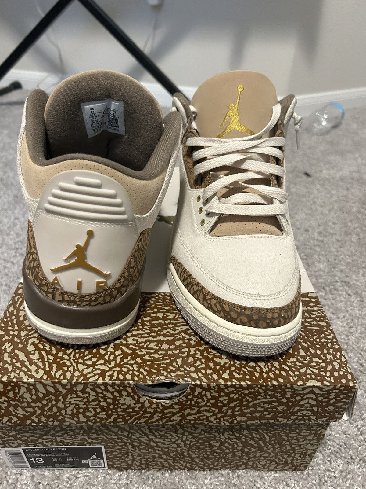 Jordan Brand × Nike Jordan 3 palomino Size US 13 / EU 46 - 3 Thumbnail