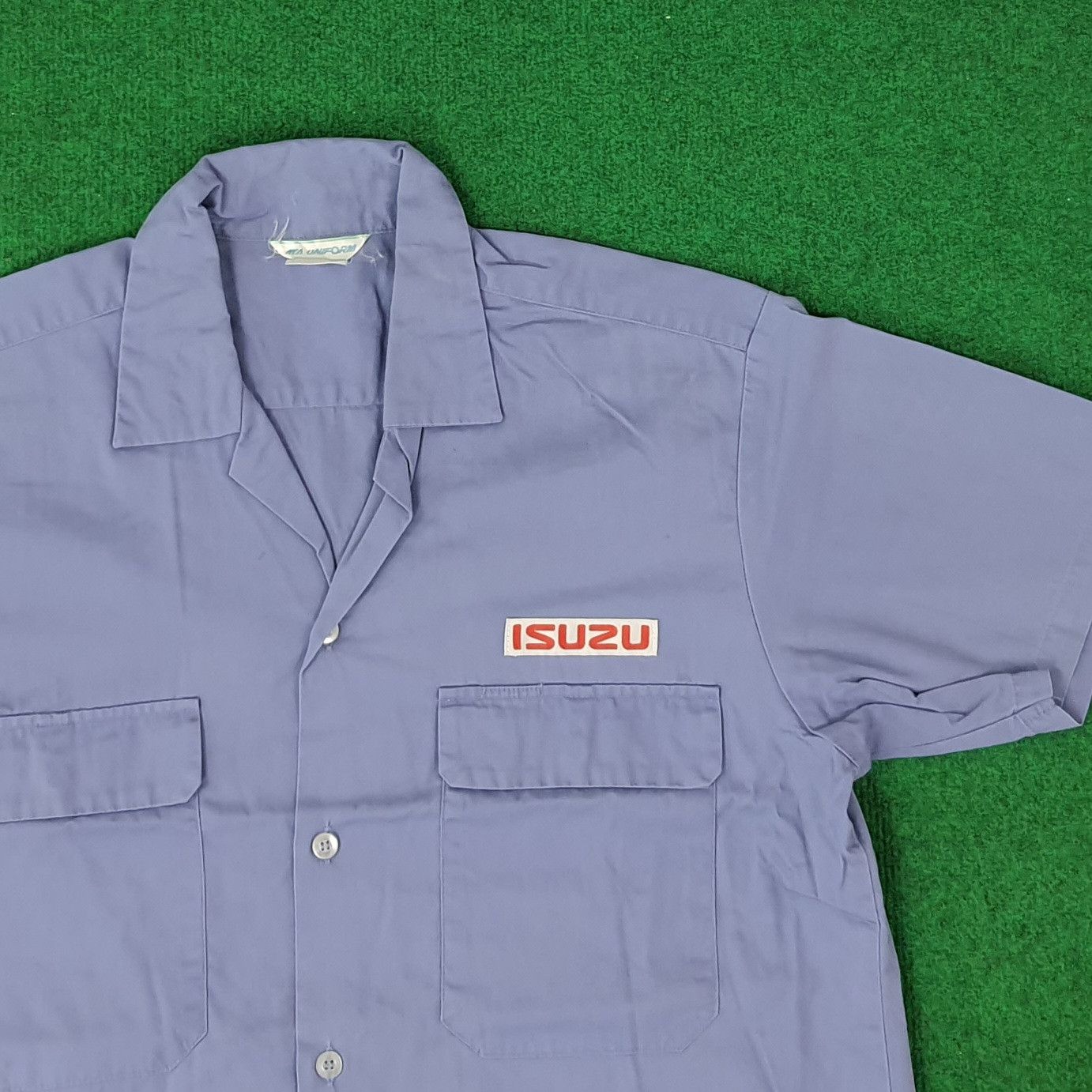 Japanese Brand Vintage Isuzu Japan Tech Brand Button Up Work Shirt C223N22 Size US M / EU 48-50 / 2 - 2 Thumbnail