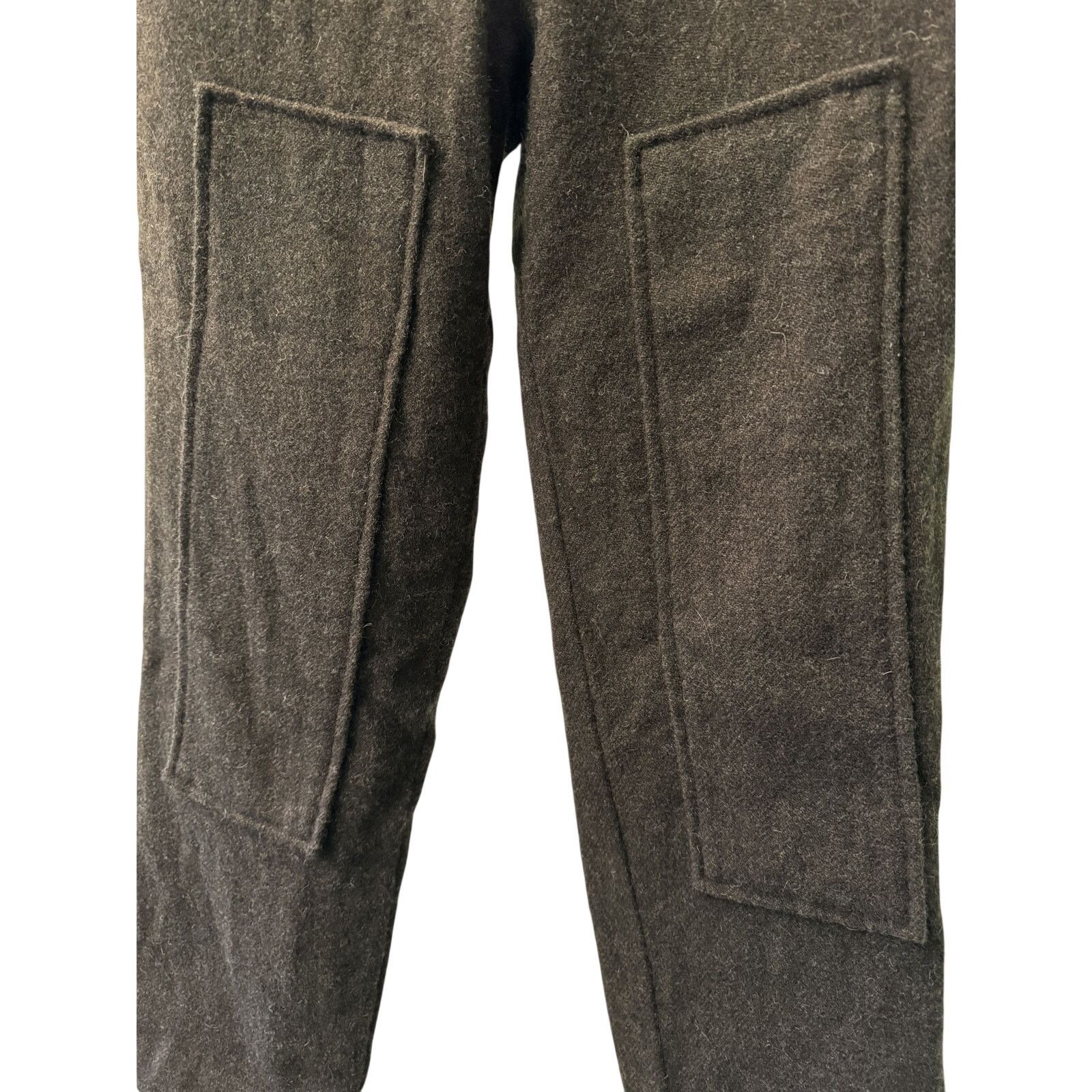 Youths In Balaclava Brown Brushed Wool Trousers Size US 34 / EU 50 - 3 Thumbnail