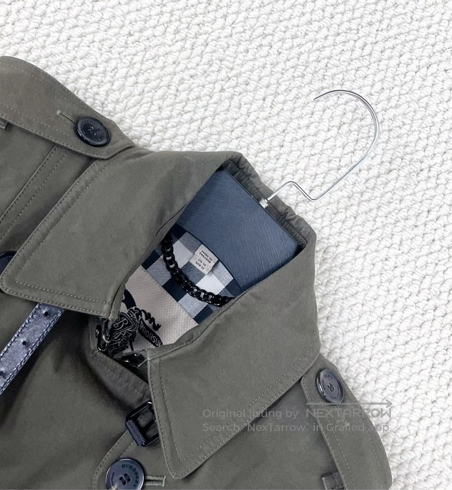Burberry Burberry Double-Breasted Belted Trench Coat. Size XXS / US 00 / IT 34 - 3 Thumbnail