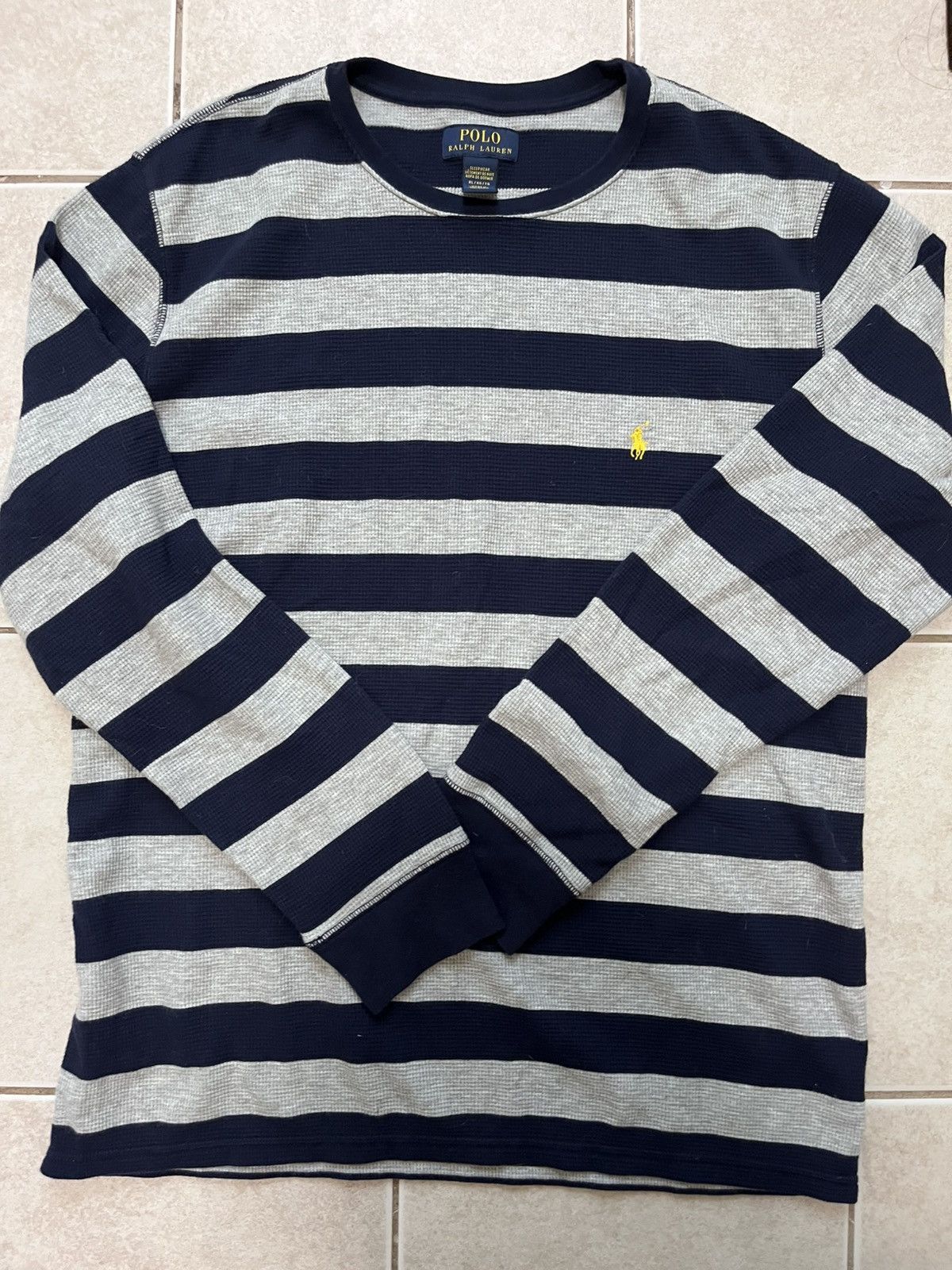 Polo Ralph Lauren Grey and navy blue sweater Size US XL / EU 56 / 4 - 1 Thumbnail