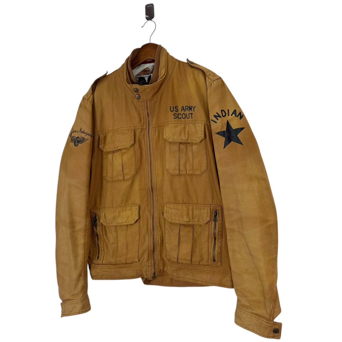 Indian Motorcycle 🔥🔥 VINTAGE INDIAN MOTORCYCLE US ARMY SCOUT BIKERS JACKET Size US L / EU 52-54 / 3 - 2 Thumbnail