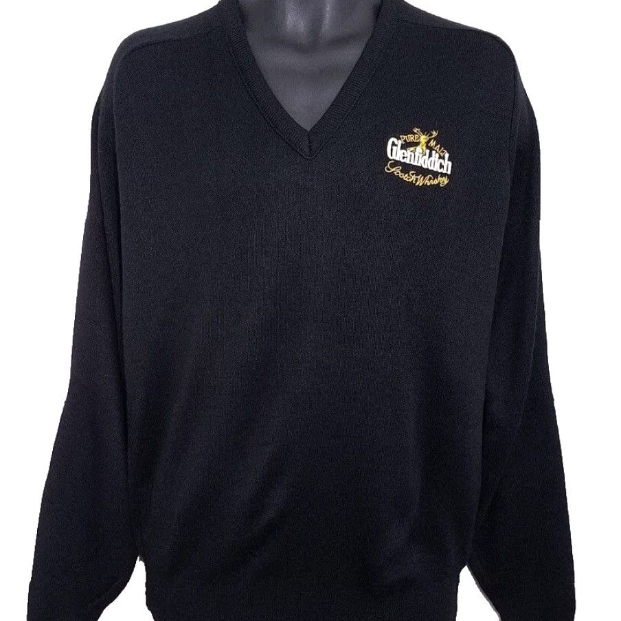 Vintage VINTAGE Glenfiddich Scotch Whisky Sweater Mens Large V-Neck Made In USA Size US L / EU 52-54 / 3 - 2 Thumbnail