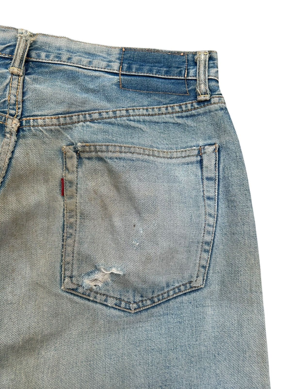 Japanese Brand × Kapital × Vintage Vintage Sewing Chop Selvedge Distressed Grunge Punk Denim Size US 33 - 14 Thumbnail