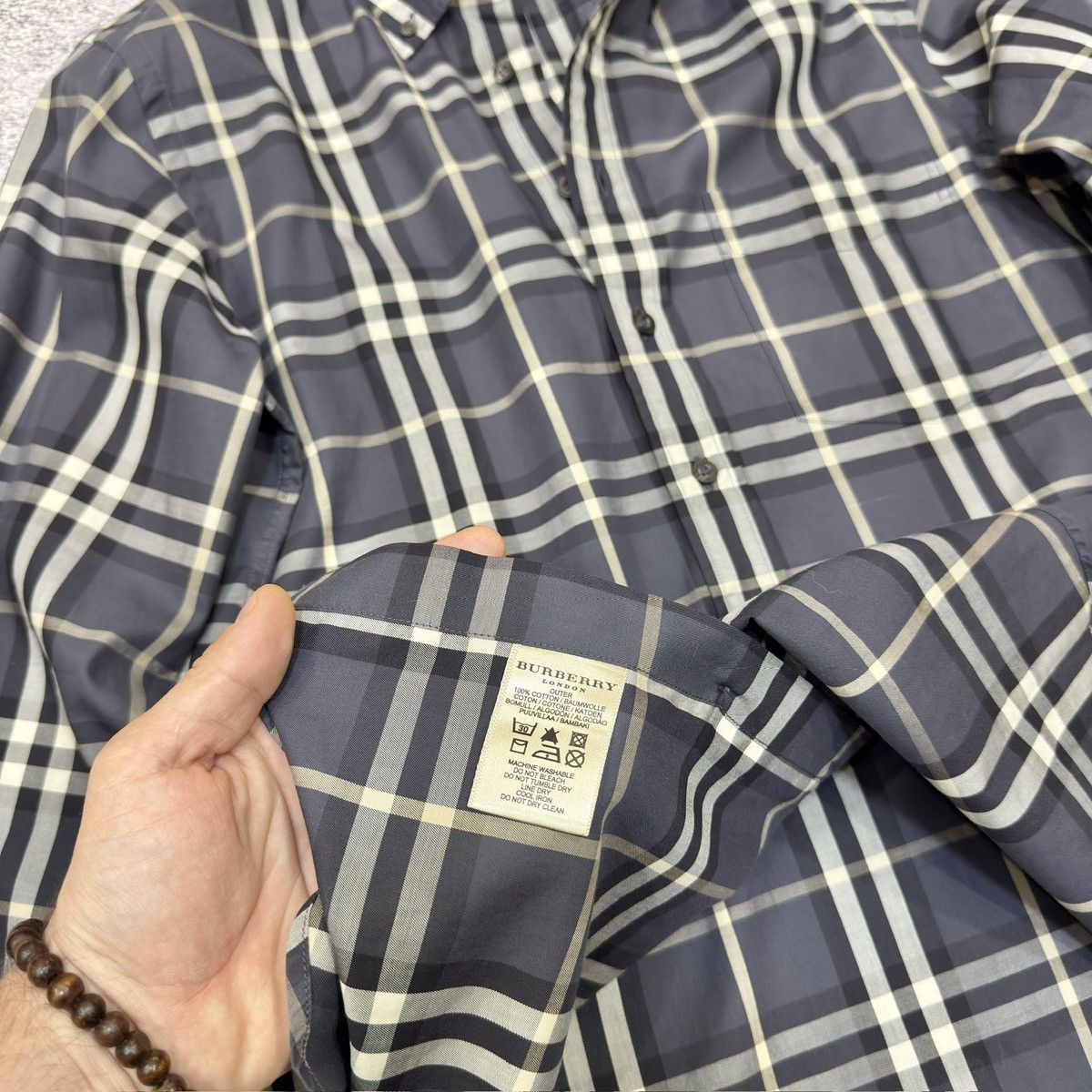 Burberry Burberry Mens Cotton Shirt M size Size US M / EU 48-50 / 2 - 11 Thumbnail