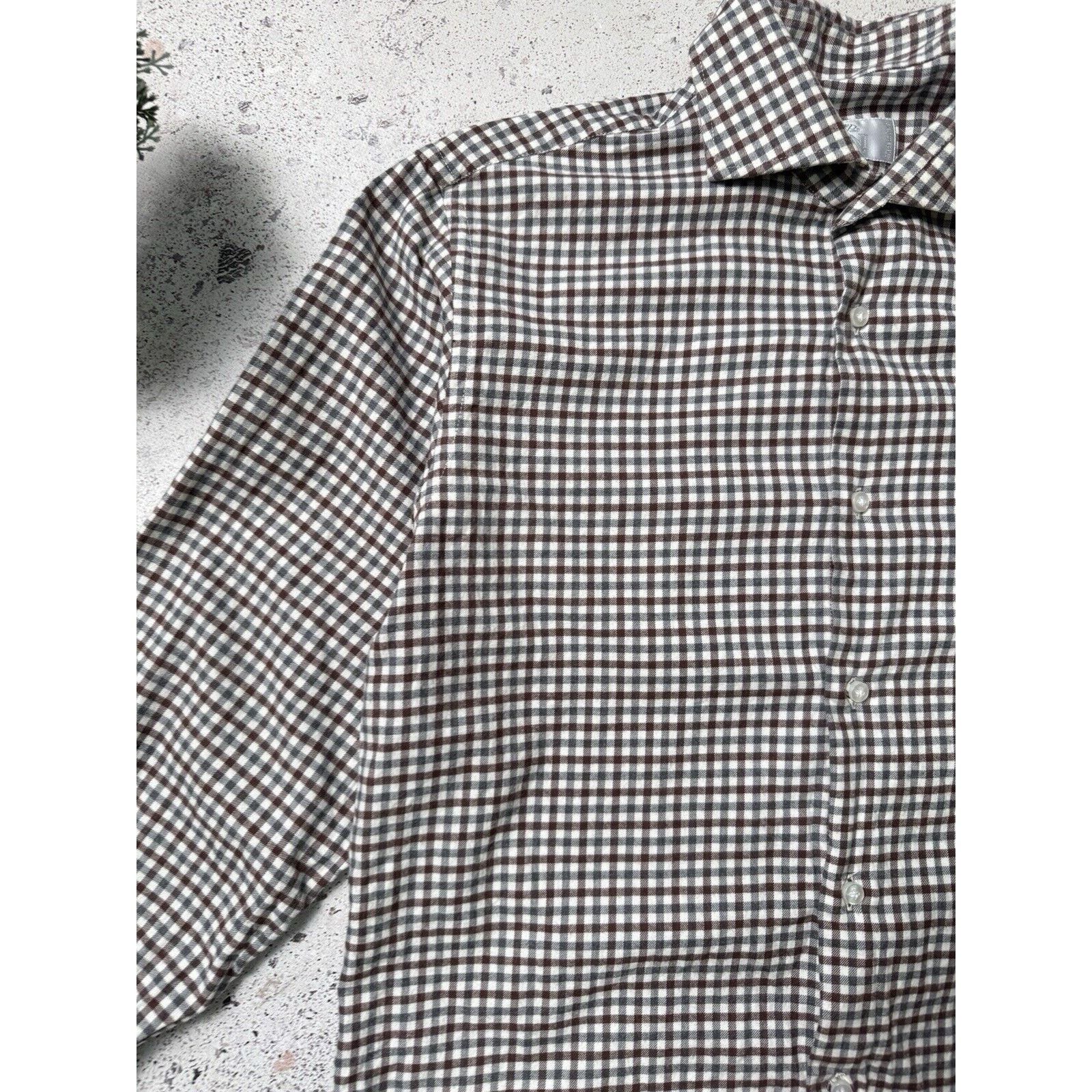 Designer Pina Parma Grandi & Rubinelli Check Shirt Size 41/16 Size US L / EU 52-54 / 3 - 5 Thumbnail