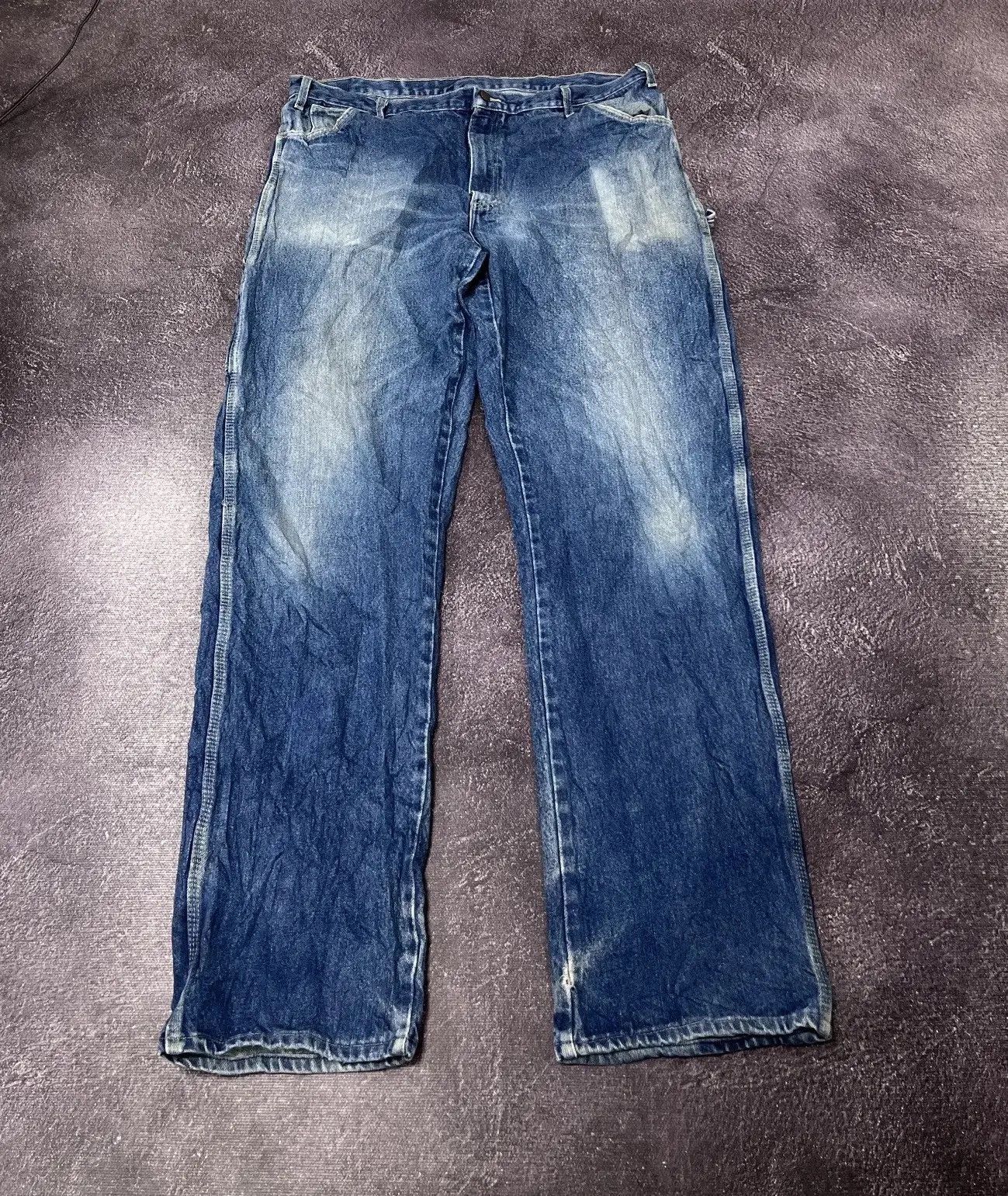 Dickies × Vintage Vintage Dickies Y2K Faded Blue Denim Hype Baggy Jeans Size US 42 / EU 58 - 2 Thumbnail