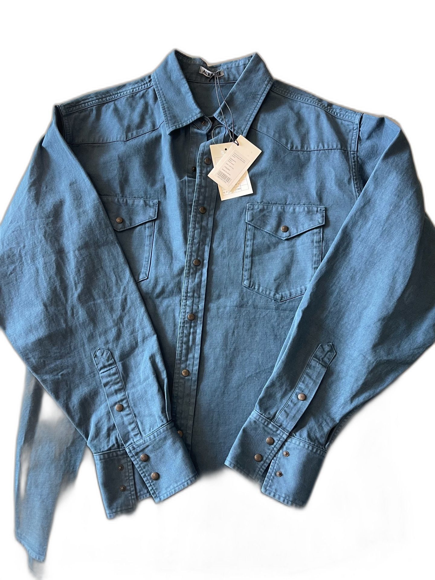 Auralee Auralee 25SS Product Dyed Western Shirt Size US XL / EU 56 / 4 - 1 Thumbnail