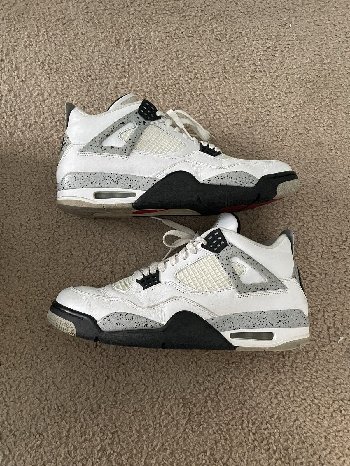 Nike Air Jordan 4 Retro OG ‘White Cement’ 2016 Size US 12 / EU 45 - 1 Thumbnail