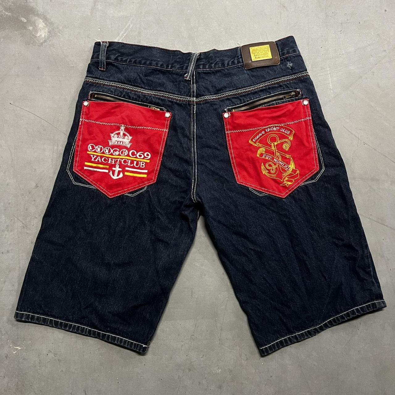 Coogi × Vintage Vintage Y2K Super Baggy Coogi Skater Denim Shorts Jorts! Size US 38 / EU 54 - 6 Thumbnail