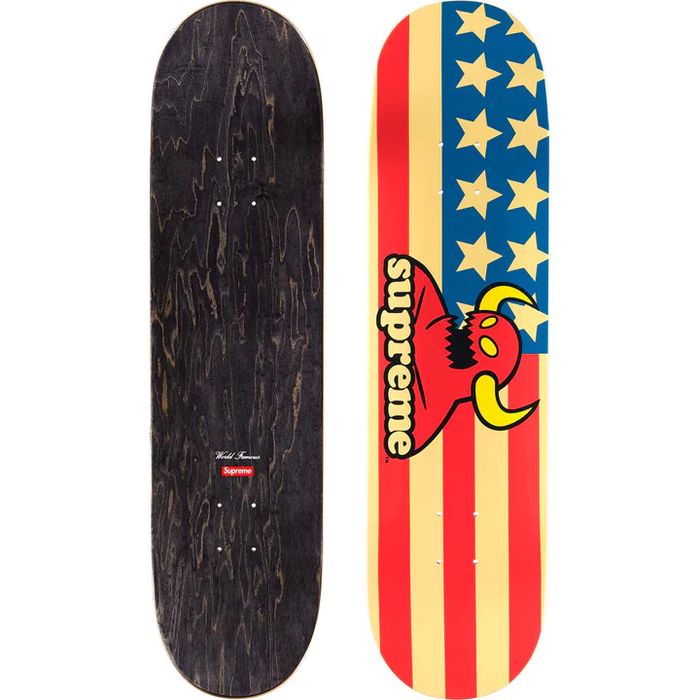 Supreme flag hot sale skateboard