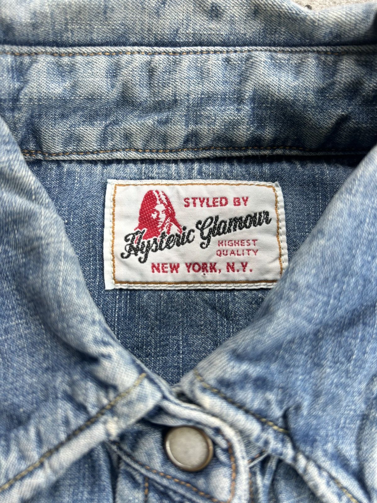 Hysteric Glamour Hysteric Glamour Denim Western Shirt Size S / US 4 / IT 40 - 5 Thumbnail