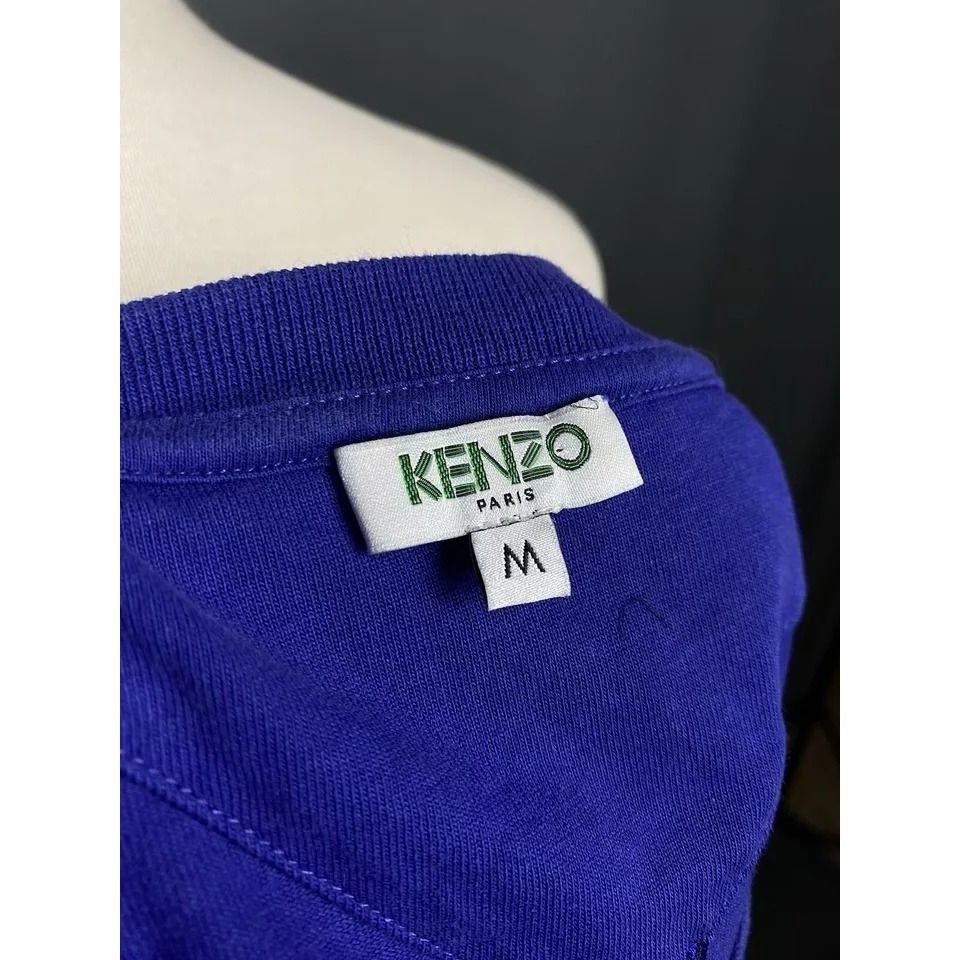 Kenzo Kenzo Big Logo Men's Blue Sleeve Logo T-Shirt Size M Size US M / EU 48-50 / 2 - 10 Thumbnail