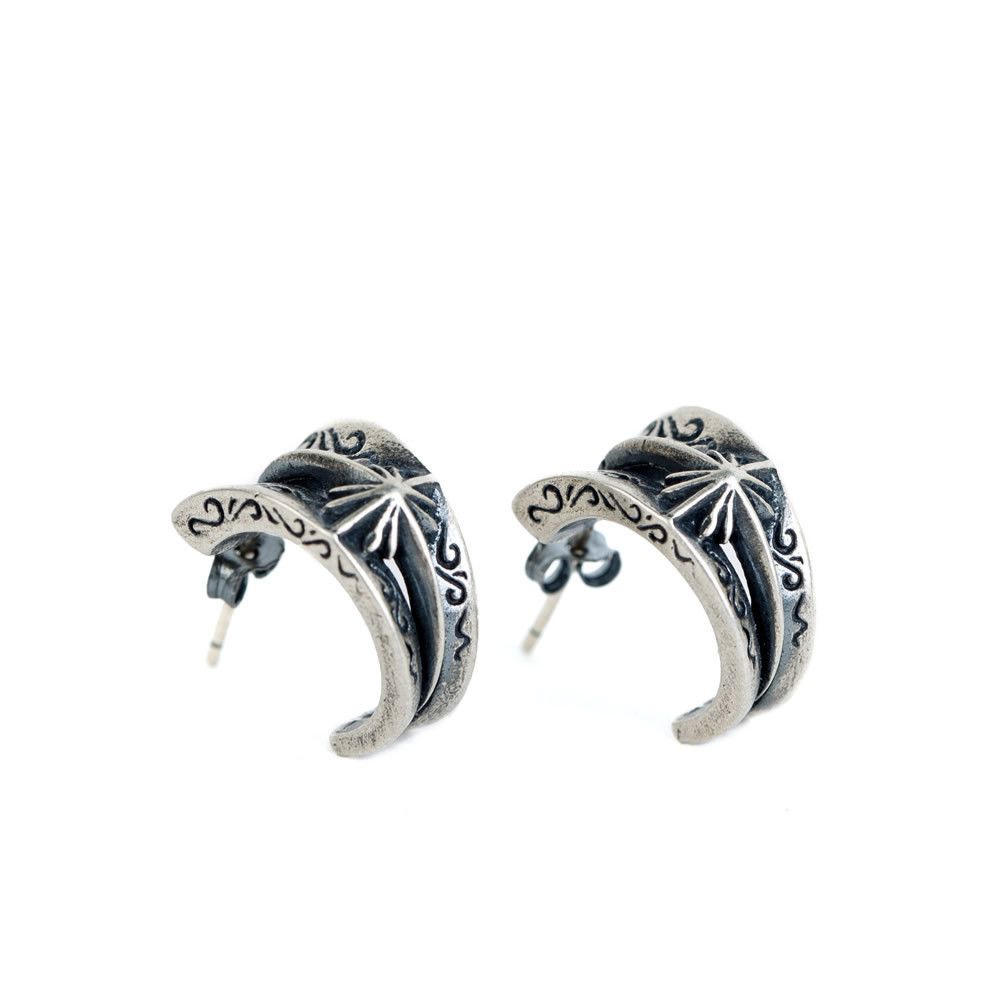 Jewelry Star 925 SIlver New Trend Earrings One Pairs Chrome Jewelry Size ONE SIZE - 6 Thumbnail