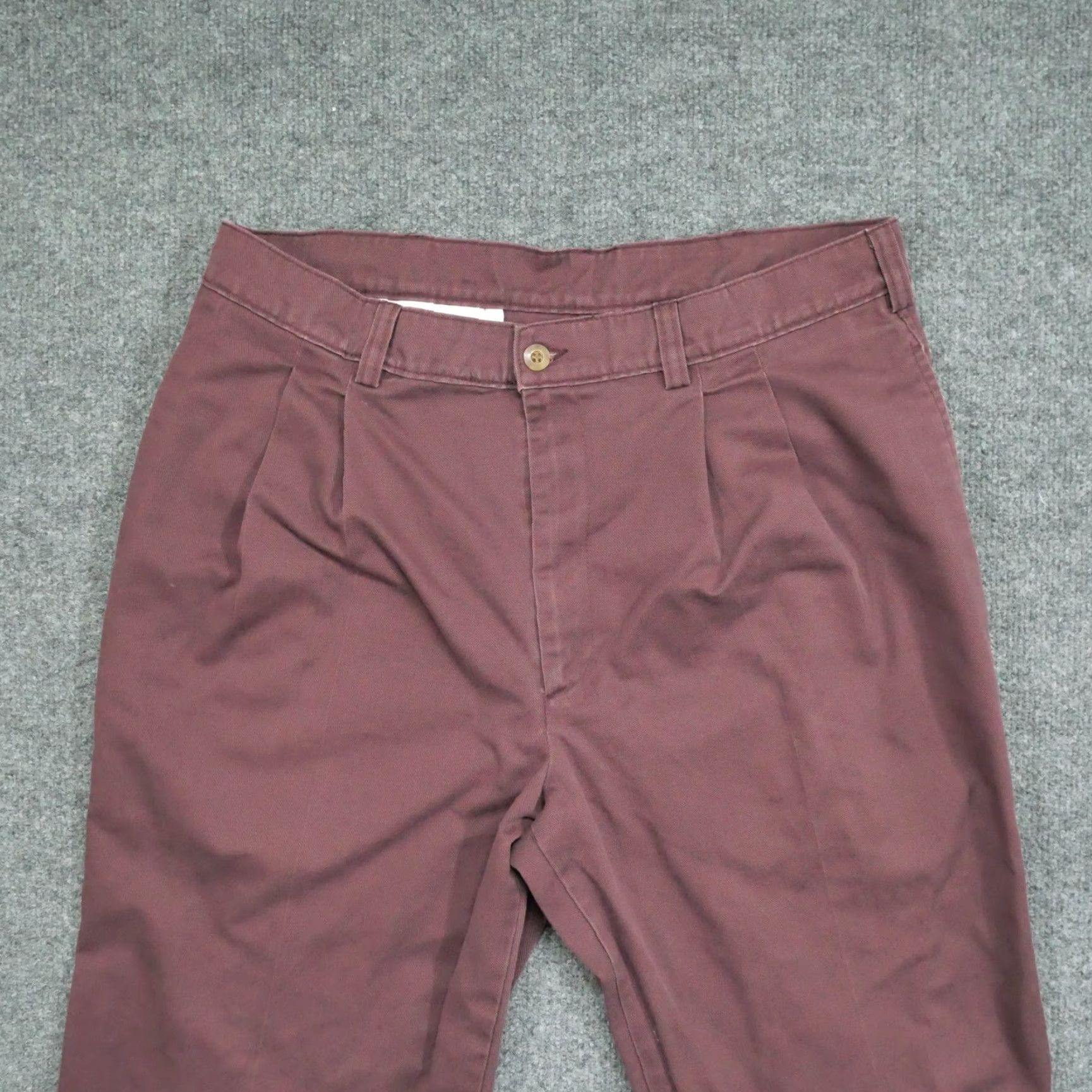 Vintage VINTAGE Duxbak Pants Mens 34x30 Pleated Chino Blue 90s Straight Classic Casual Workwear Mens Size US 33 - 3 Thumbnail